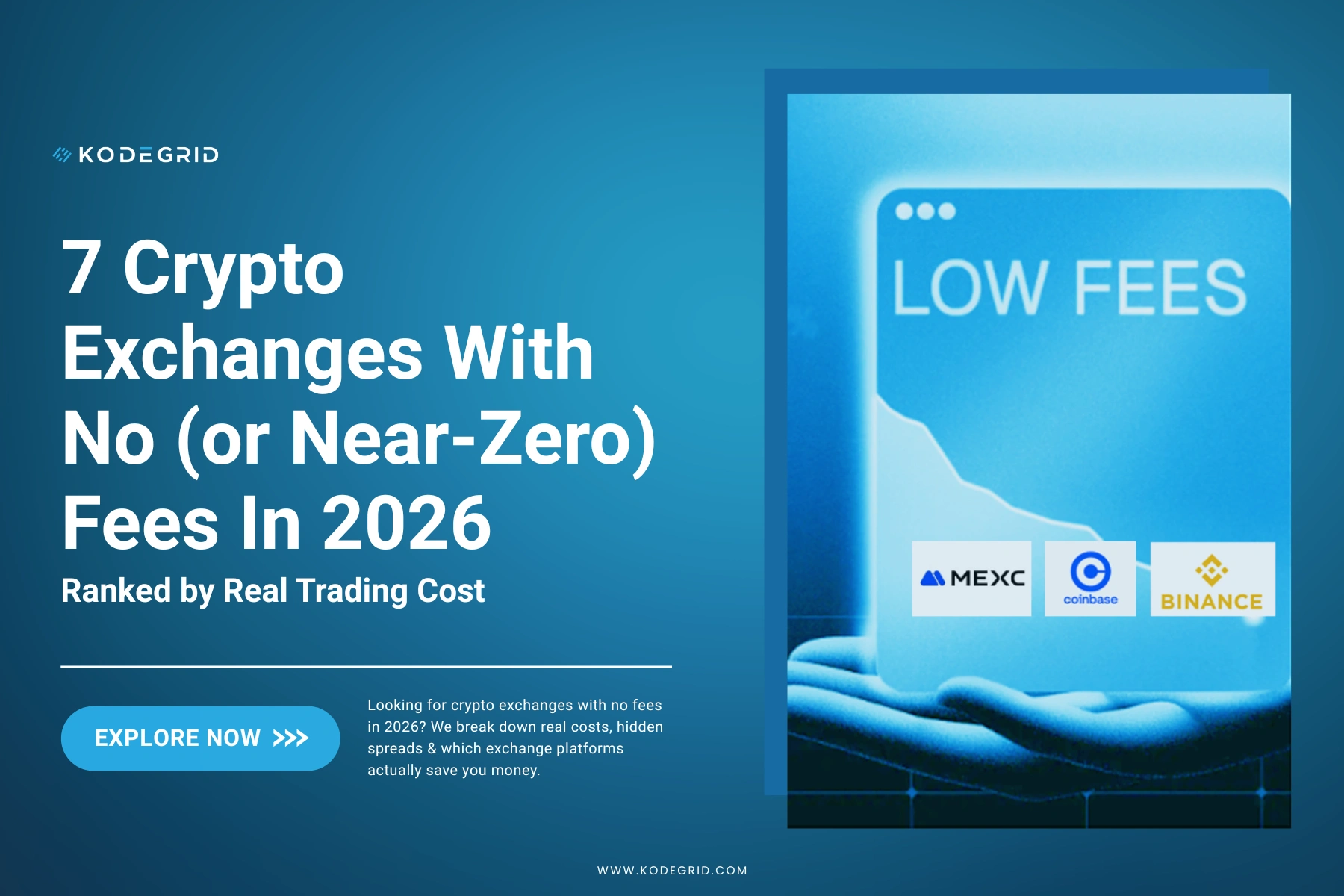 Crypto Exchanges With No Fees In 2026